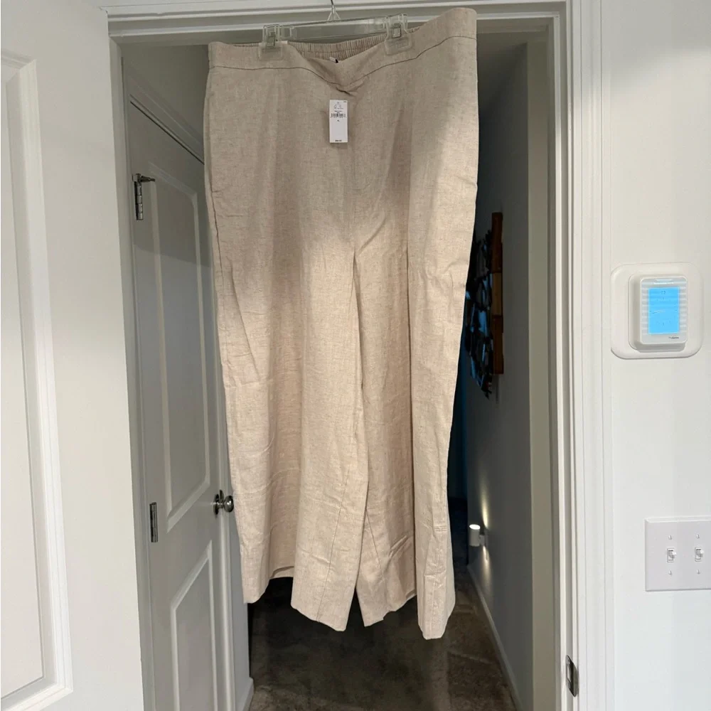 NWT Banana Republic Linen Cropped Pants - Picture 2 of 7